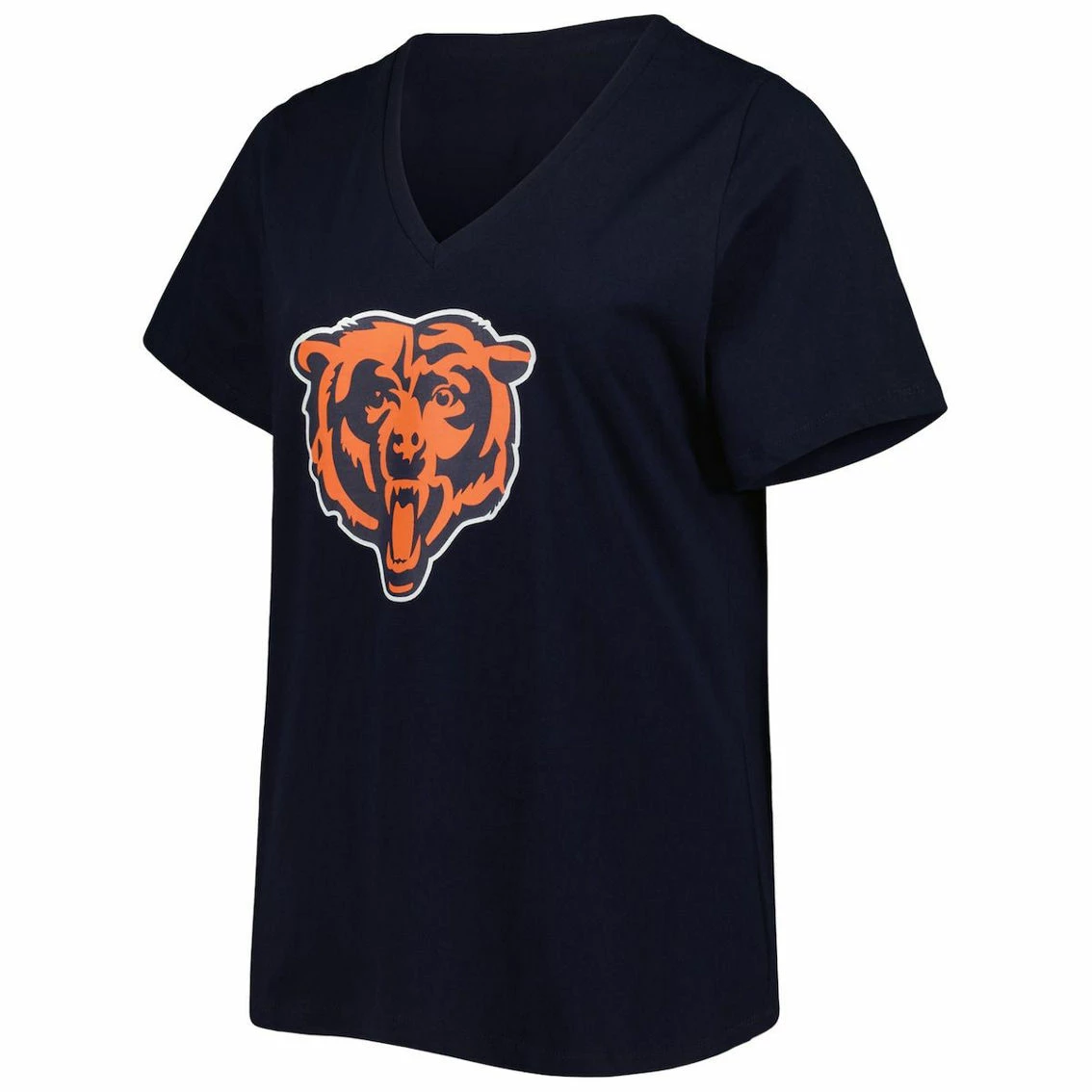 Women's Fanatics Branded Justin Fields Navy Chicago Bears Plus Size Player Name & Number V-Neck T-Shirt 5 Women's Fanatics Branded Justin Fields Navy Chicago Bears Plus Size Player Name & Number V-Neck T-Shirt - Image 3