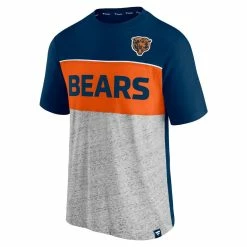 Men's Fanatics Branded Navy/Heathered Gray Chicago Bears Throwback Colorblock T-Shirt 8 Men's Fanatics Branded Navy/Heathered Gray Chicago Bears Throwback Colorblock T-Shirt -Fanatics DSCO1136763724 1320 ALT2