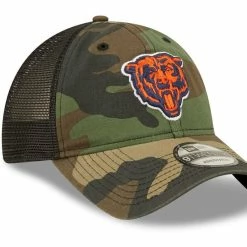 Men's New Era Camo/Black Chicago Bears Basic 9TWENTY Trucker Snapback Hat -Fanatics DSCO1136763884 4273 ALT3