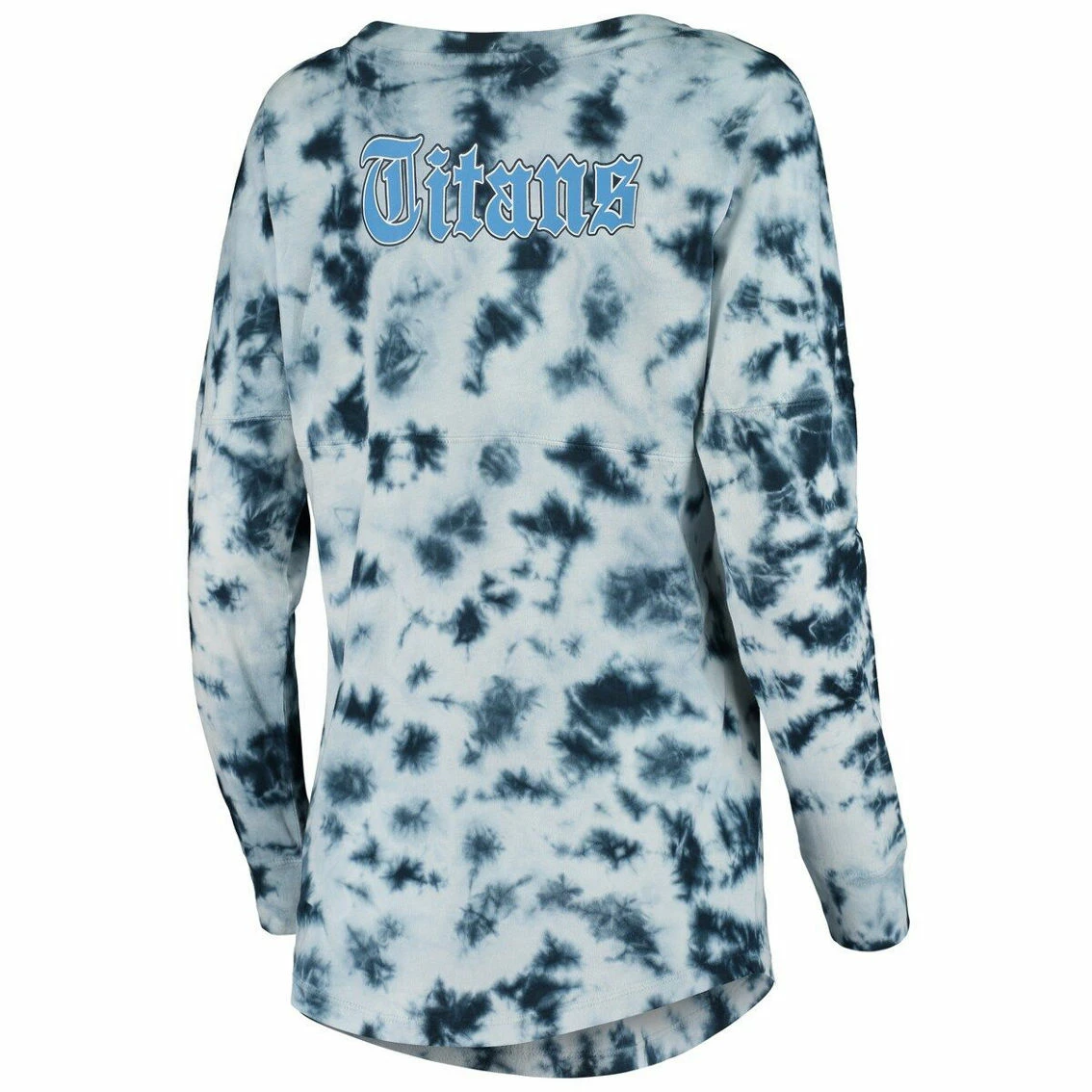 New Era Women's Navy Tennessee Titans Tie-Dye Long Sleeve T-Shirt 6 New Era Women's Navy Tennessee Titans Tie-Dye Long Sleeve T-Shirt - Image 4