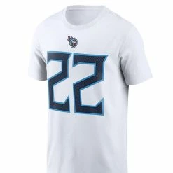 Nike Men's Derrick Henry White Tennessee Titans Name & Number T-Shirt 8 Nike Men's Derrick Henry White Tennessee Titans Name & Number T-Shirt -Fanatics DSCO1136764026 3550 ALT2