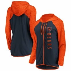 Fanatics Branded Women's Navy Chicago Bears Forever Fan Logo Full-Zip Hoodie