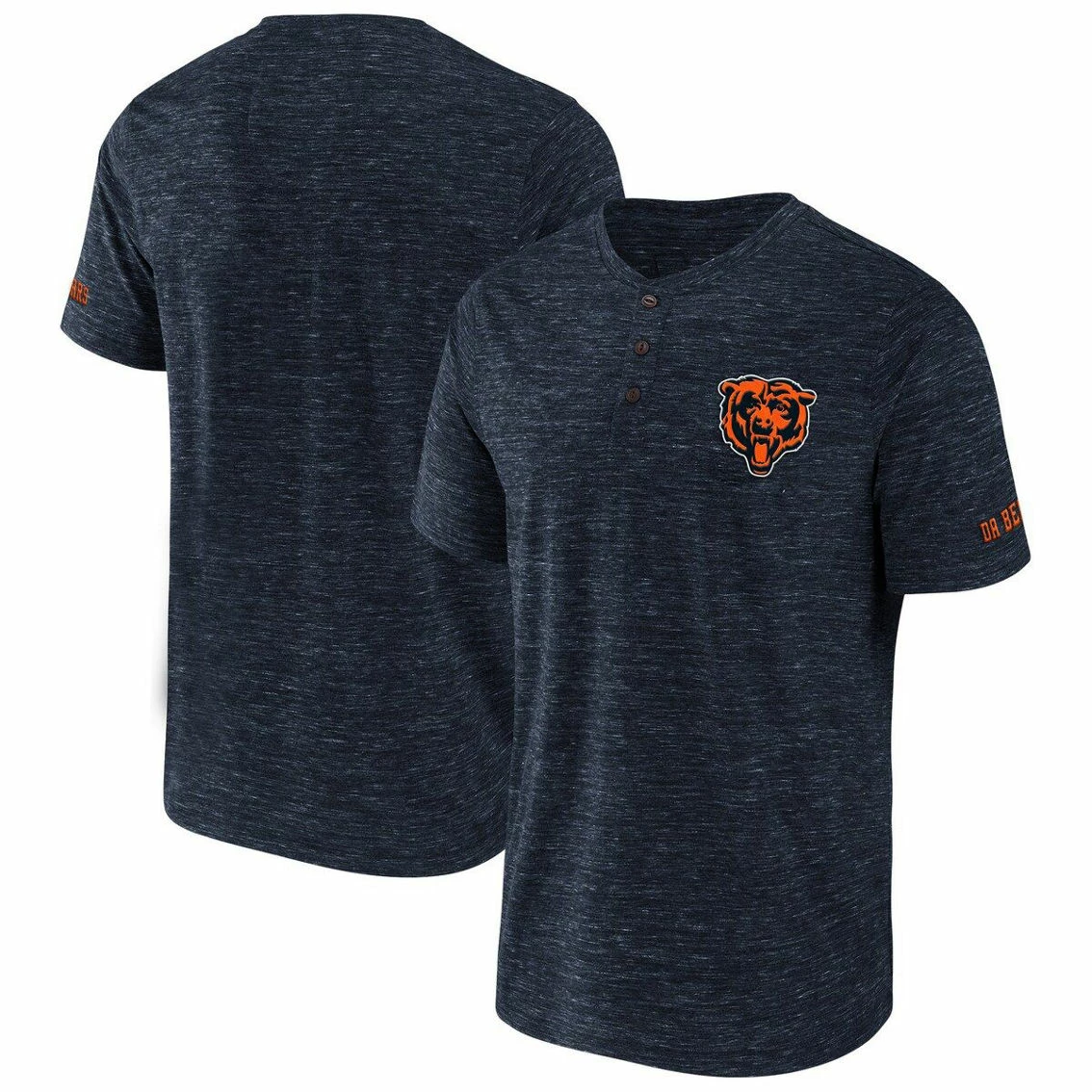 Men's NFL X Darius Rucker Collection By Fanatics Navy Chicago Bears Slub Henley T-Shirt 4 Men's NFL X Darius Rucker Collection By Fanatics Navy Chicago Bears Slub Henley T-Shirt - Image 2