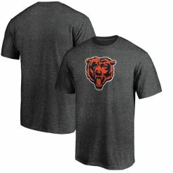 Fanatics Branded Men's Heathered Charcoal Chicago Bears Primary Logo Team T-Shirt