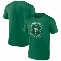 Fanatics Branded Men's Kelly Green Chicago Bears Celtic Clover T-Shirt