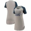 Concepts Sport Women's Gray/Heathered Navy Tennessee Titans Meter Raglan V-Neck Knit Nightshirt 1 Concepts Sport Women's Gray/Heathered Navy Tennessee Titans Meter Raglan V-Neck Knit Nightshirt -Fanatics DSCO1136767333 1927