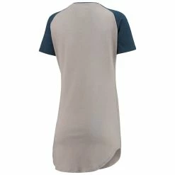 Concepts Sport Women's Gray/Heathered Navy Tennessee Titans Meter Raglan V-Neck Knit Nightshirt -Fanatics DSCO1136767333 1927 ALT3