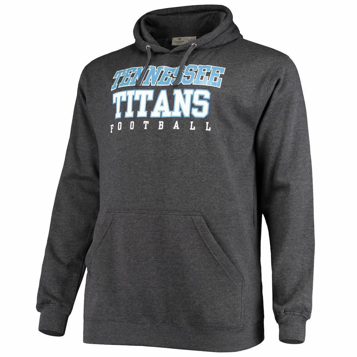 Fanatics Branded Men's Heathered Charcoal Tennessee Titans Big & Tall Practice Pullover Hoodie 5 Fanatics Branded Men's Heathered Charcoal Tennessee Titans Big & Tall Practice Pullover Hoodie - Image 3
