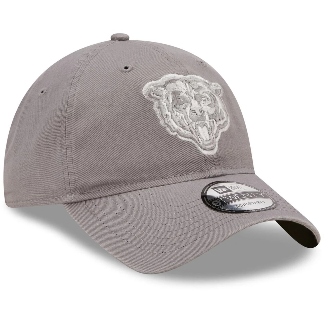 Men's New Era Gray Chicago Bears Core Classic 2.0 9TWENTY Adjustable Hat 6 Men's New Era Gray Chicago Bears Core Classic 2.0 9TWENTY Adjustable Hat - Image 4