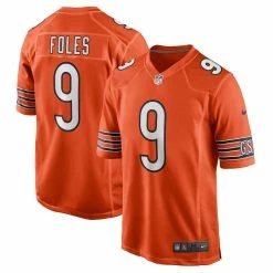 Nike Men's Nick Foles Orange Chicago Bears Game Jersey