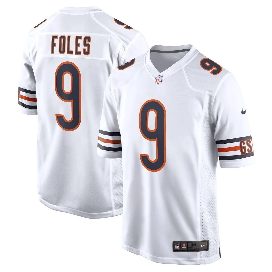 Nike Men's Nick Foles White Chicago Bears Game Jersey 4 Nike Men's Nick Foles White Chicago Bears Game Jersey - Image 2