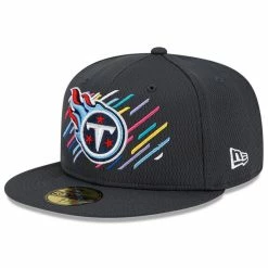 New Era Men's Charcoal Tennessee Titans 2021 NFL Crucial Catch 59FIFTY Fitted Hat