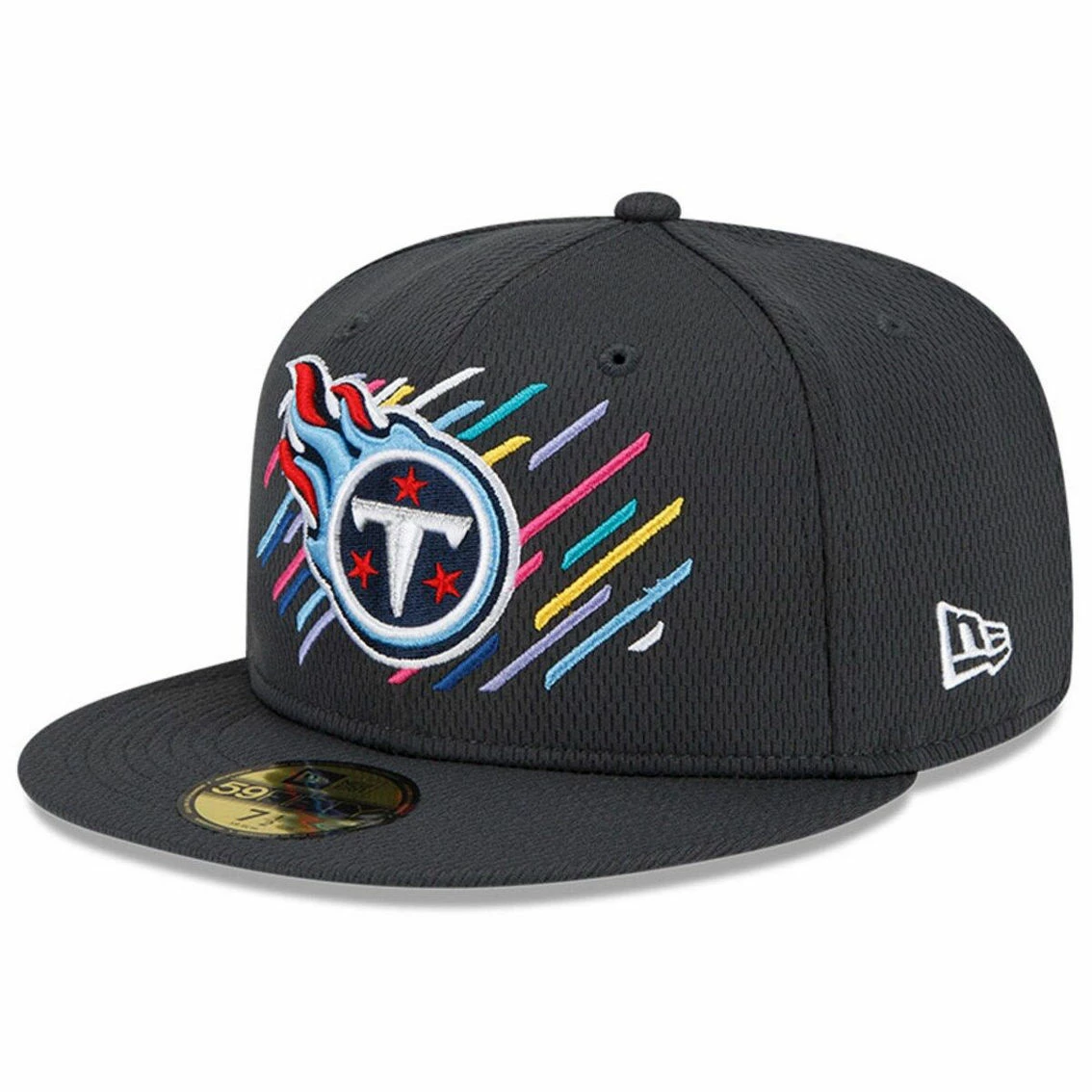 New Era Men's Charcoal Tennessee Titans 2021 NFL Crucial Catch 59FIFTY Fitted Hat 4 New Era Men's Charcoal Tennessee Titans 2021 NFL Crucial Catch 59FIFTY Fitted Hat - Image 2