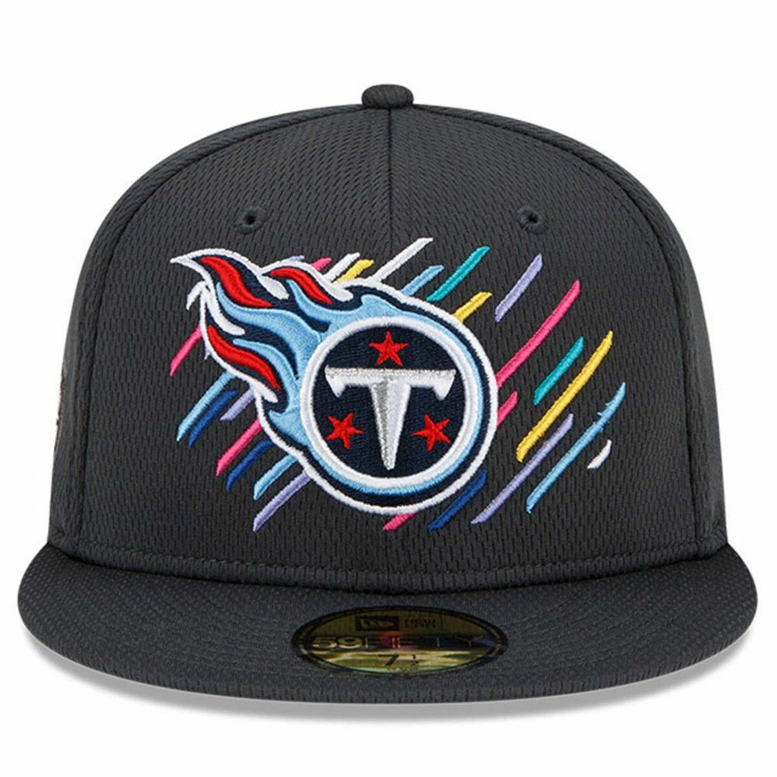 New Era Men's Charcoal Tennessee Titans 2021 NFL Crucial Catch 59FIFTY Fitted Hat 5 New Era Men's Charcoal Tennessee Titans 2021 NFL Crucial Catch 59FIFTY Fitted Hat - Image 3