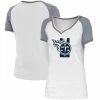 New Era Women's White/Gray Tennessee Titans Training Camp Raglan V-Neck T-Shirt -Fanatics DSCO1136769075 3550