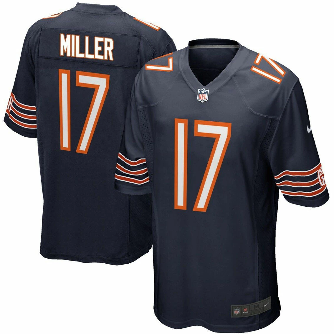 Nike Men's Anthony Miller Navy Chicago Bears Game Player Jersey 4 Nike Men's Anthony Miller Navy Chicago Bears Game Player Jersey - Image 2