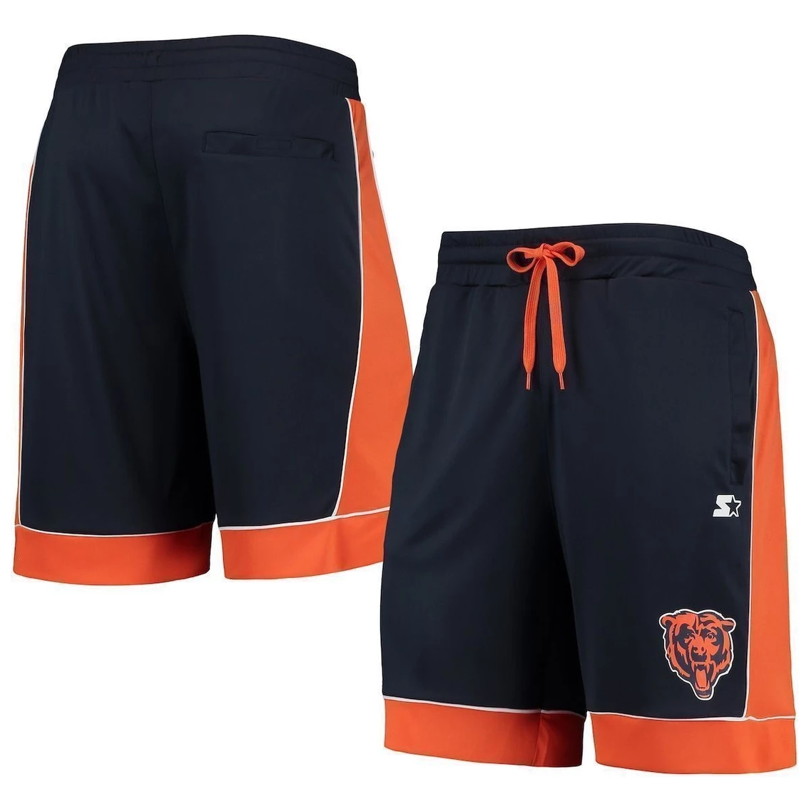 Men's Starter Navy/Orange Chicago Bears Fan Favorite Fashion Shorts 4 Men's Starter Navy/Orange Chicago Bears Fan Favorite Fashion Shorts - Image 2