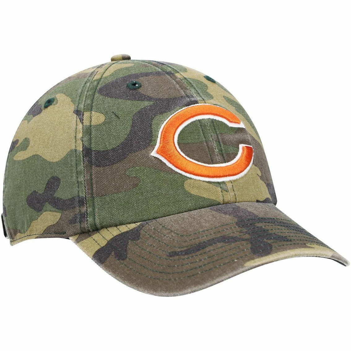 '47 Men's Camo Chicago Bears Logo Woodland Clean Up Adjustable Hat 6 '47 Men's Camo Chicago Bears Logo Woodland Clean Up Adjustable Hat - Image 4