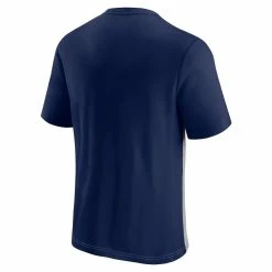 Fanatics Branded Men's Navy/Heathered Gray Tennessee Titans Colorblock T-Shirt -Fanatics DSCO1136770487 1320 ALT3