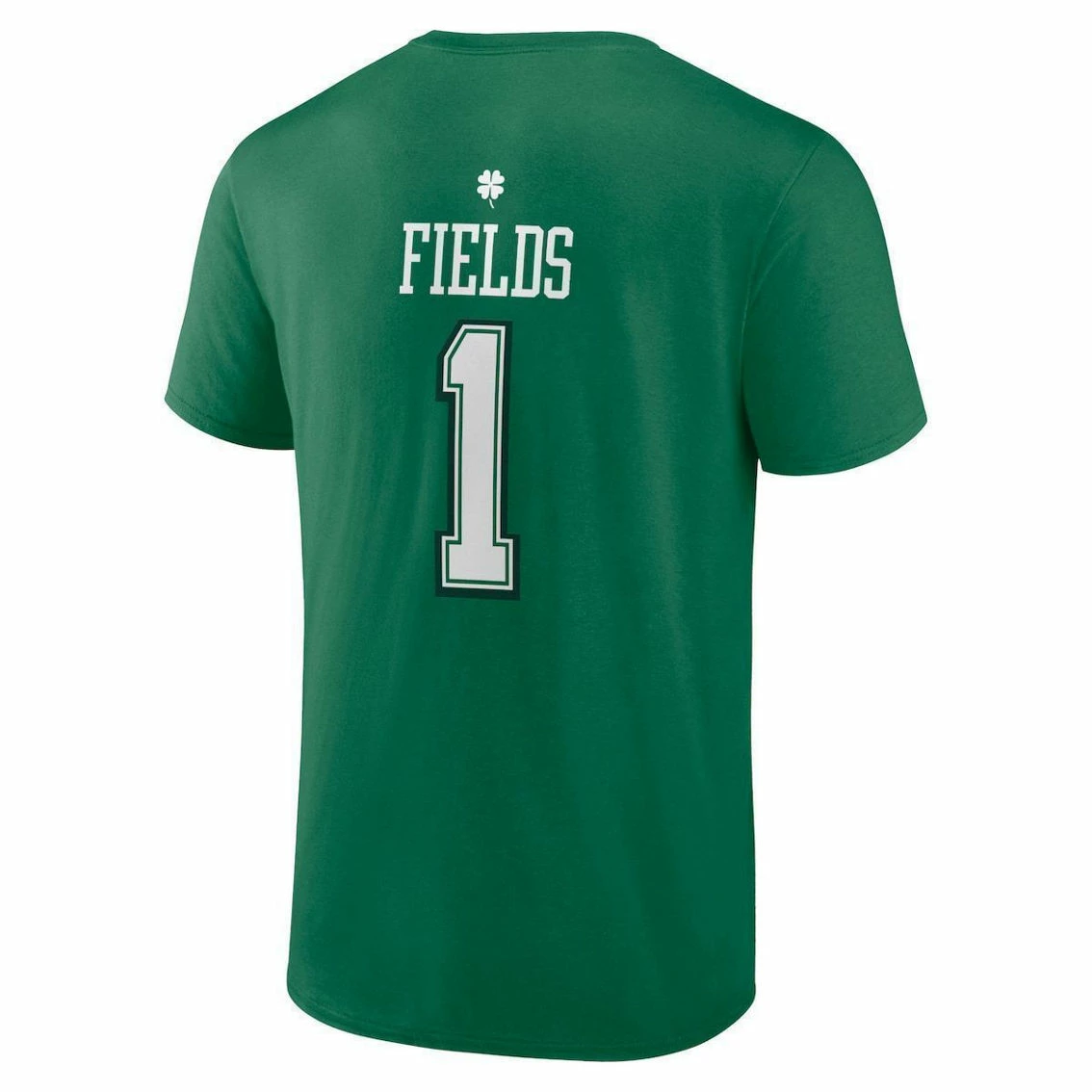 Men's Fanatics Branded Justin Fields Green Chicago Bears St. Patrick's Day Icon Player T-Shirt 6 Men's Fanatics Branded Justin Fields Green Chicago Bears St. Patrick's Day Icon Player T-Shirt - Image 4