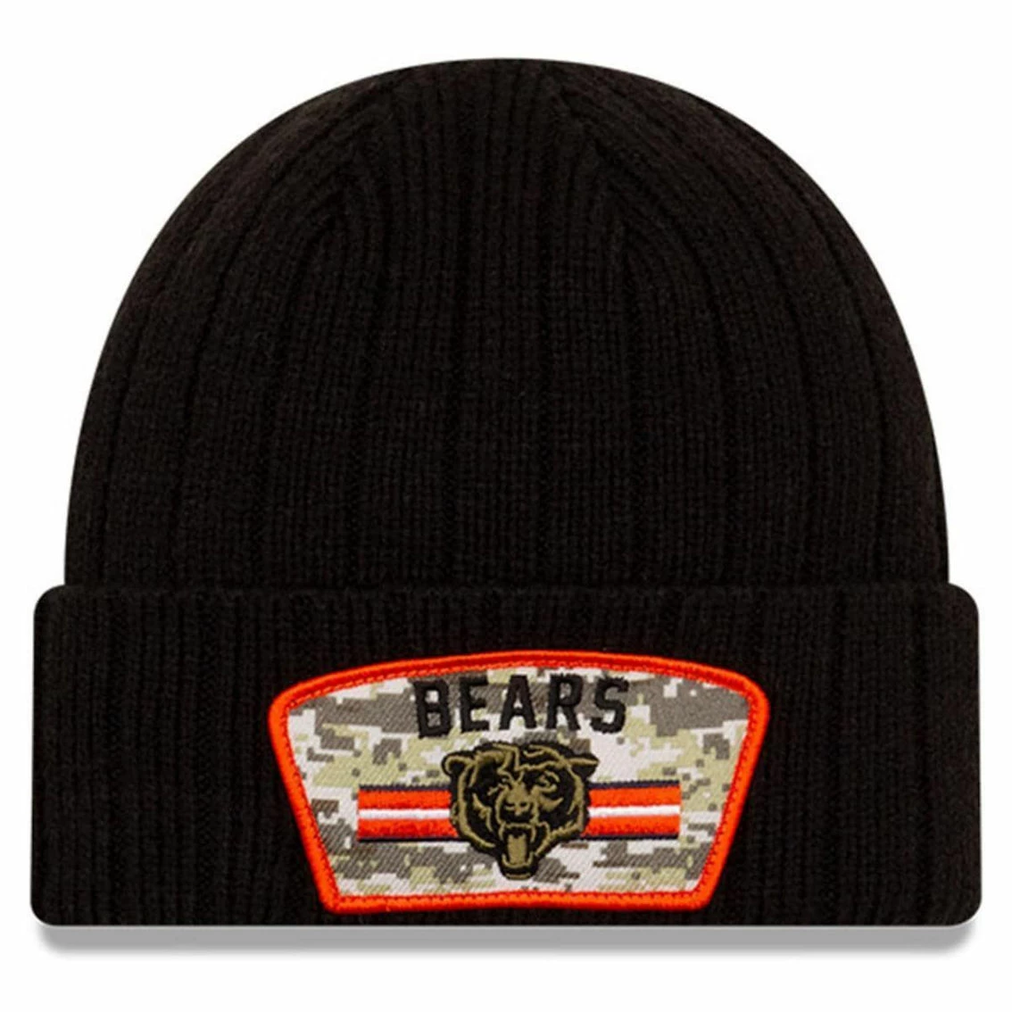 New Era Youth Black Chicago Bears 2021 Salute To Service Cuffed Knit Hat 4 New Era Youth Black Chicago Bears 2021 Salute To Service Cuffed Knit Hat - Image 2