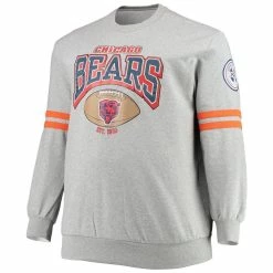 Mitchell & Ness Men's Heathered Gray Chicago Bears Big & Tall Allover Print Pullover Sweatshirt 8 Mitchell & Ness Men's Heathered Gray Chicago Bears Big & Tall Allover Print Pullover Sweatshirt -Fanatics DSCO1136771579 1927 ALT2