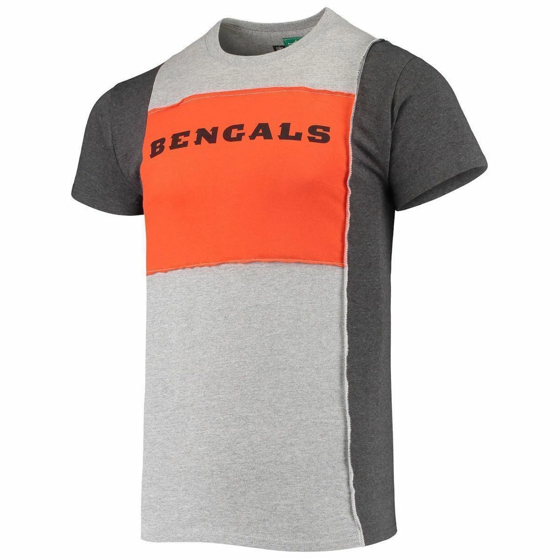 Men's Refried Apparel Heather Gray Cincinnati Bengals Sustainable Split T-Shirt 5 Men's Refried Apparel Heather Gray Cincinnati Bengals Sustainable Split T-Shirt - Image 3