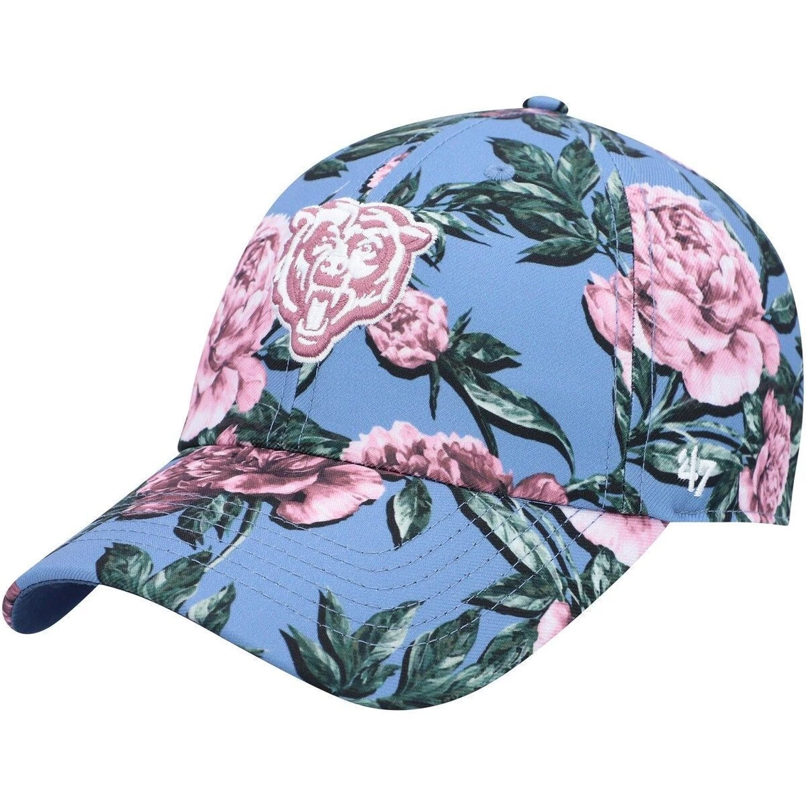 Women's '47 Blue Chicago Bears Peony Clean Up Adjustable Hat 3 Women's '47 Blue Chicago Bears Peony Clean Up Adjustable Hat