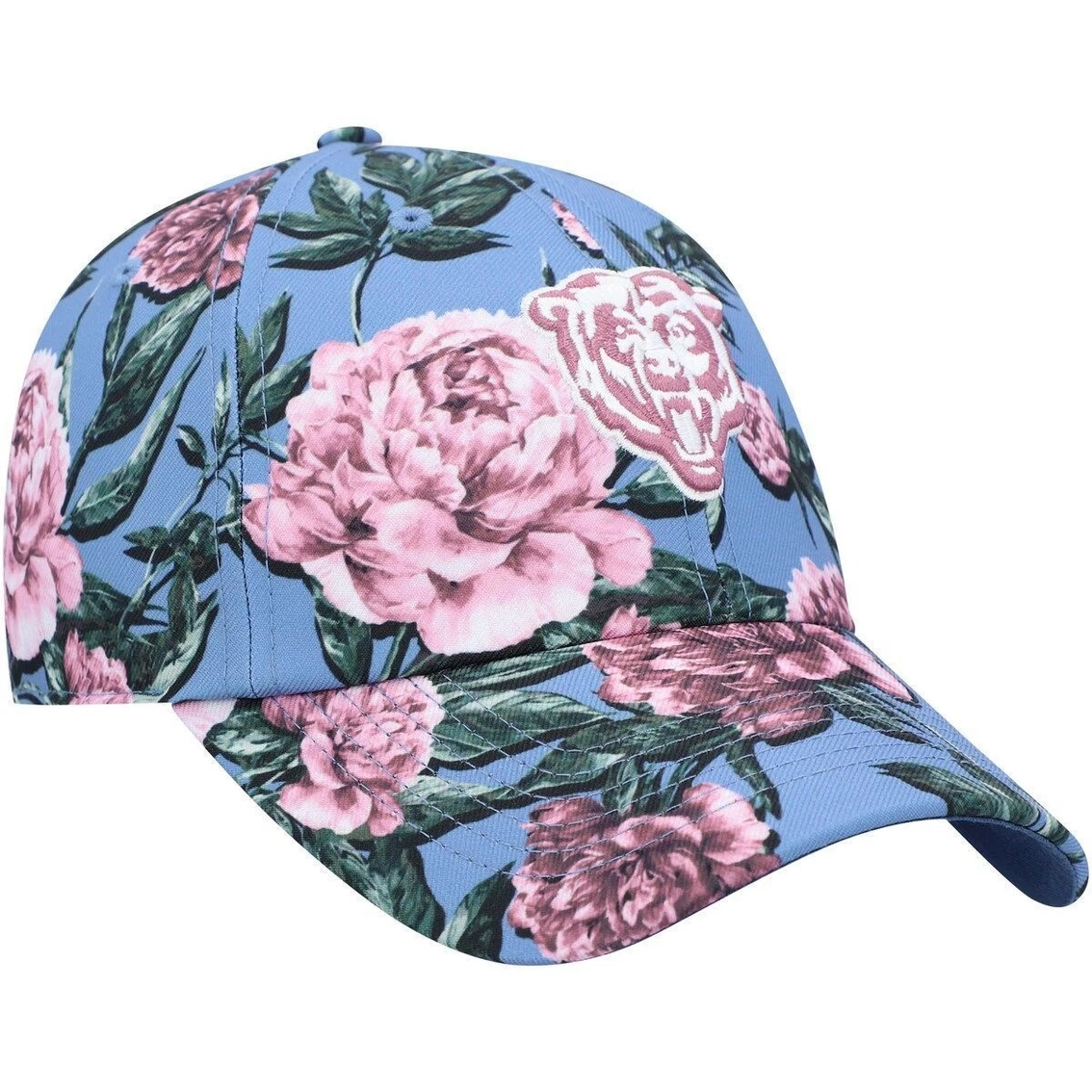 Women's '47 Blue Chicago Bears Peony Clean Up Adjustable Hat 6 Women's '47 Blue Chicago Bears Peony Clean Up Adjustable Hat - Image 4