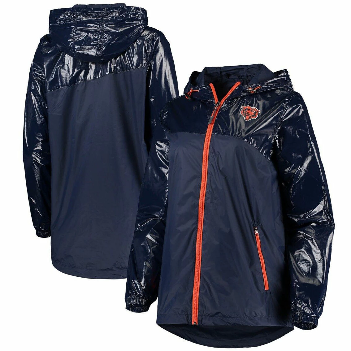G-III 4Her By Carl Banks Women's Navy Chicago Bears Double-Coverage Full-Zip Hoodie Jacket 3 G-III 4Her By Carl Banks Women's Navy Chicago Bears Double-Coverage Full-Zip Hoodie Jacket