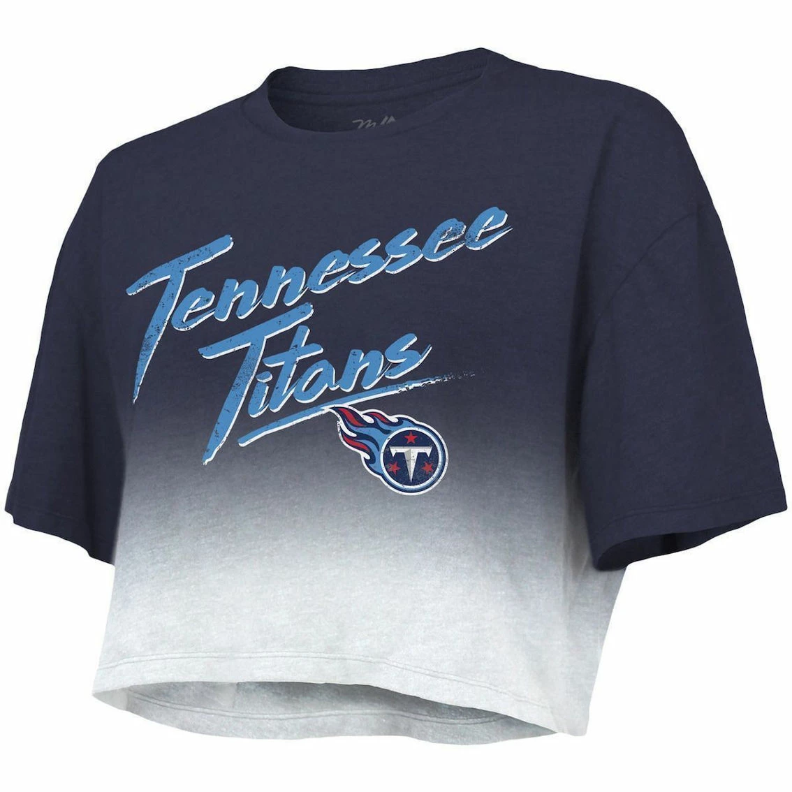 Majestic Threads Women's Threads Derrick Henry Navy/White Tennessee Titans Drip-Dye Player Name & Number Tri-Blend Crop T-Shirt 5 Majestic Threads Women's Threads Derrick Henry Navy/White Tennessee Titans Drip-Dye Player Name & Number Tri-Blend Crop T-Shirt - Image 3
