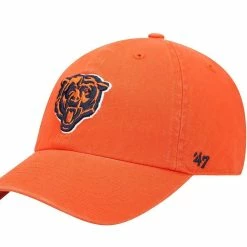 '47 Men's Orange Chicago Bears Secondary Clean Up Adjustable Hat