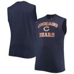Profile Men's Navy Chicago Bears Big & Tall Muscle Tank Top