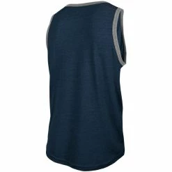 New Era Men's Heathered Navy Tennessee Titans Ringer Tri-Blend Tank Top -Fanatics DSCO1136774187 SXT5 ALT3