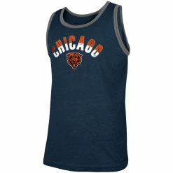 New Era Men's Heathered Navy Chicago Bears Ringer Tri-Blend Tank Top 8 New Era Men's Heathered Navy Chicago Bears Ringer Tri-Blend Tank Top -Fanatics DSCO1136775014 SXT5 ALT2