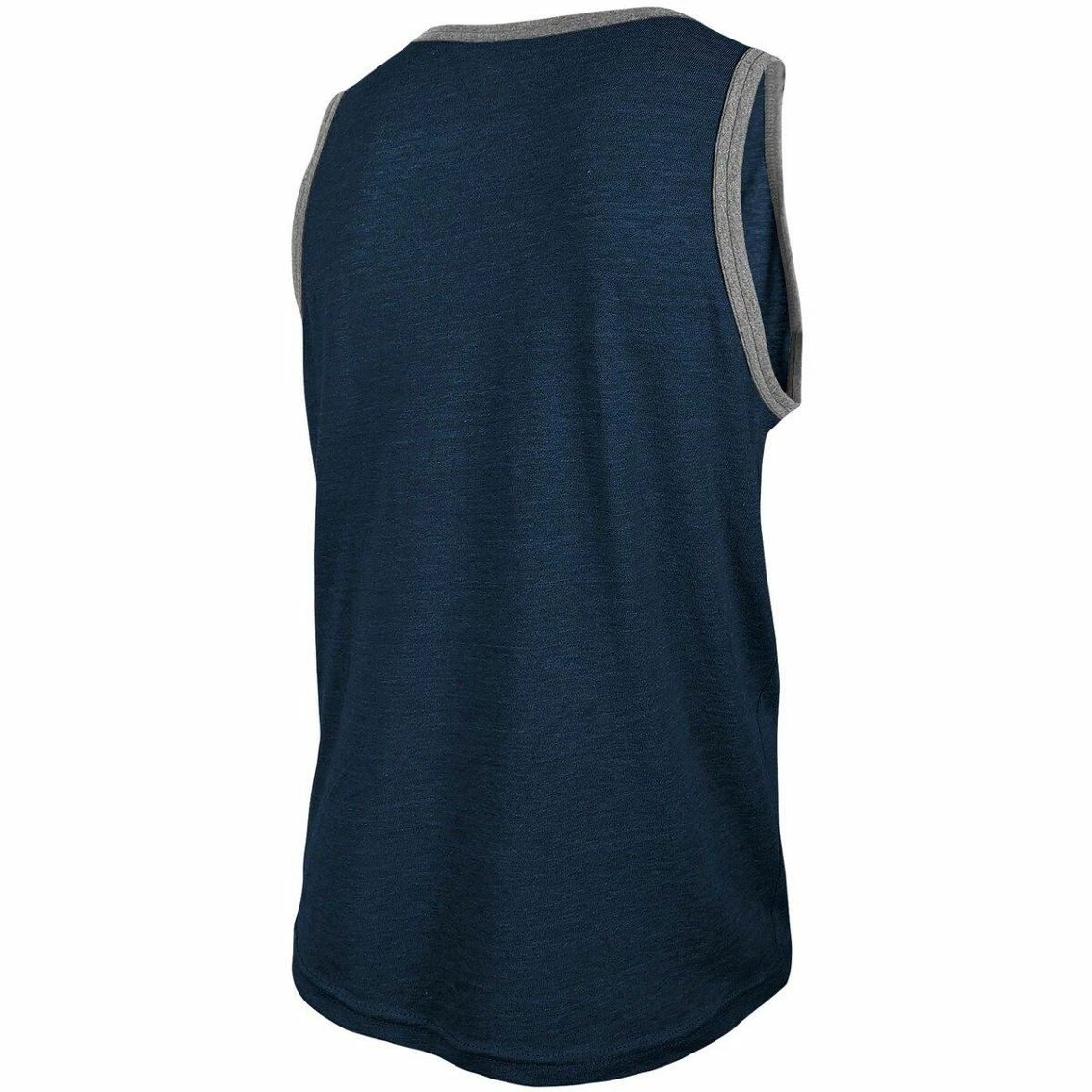 New Era Men's Heathered Navy Chicago Bears Ringer Tri-Blend Tank Top 6 New Era Men's Heathered Navy Chicago Bears Ringer Tri-Blend Tank Top - Image 4