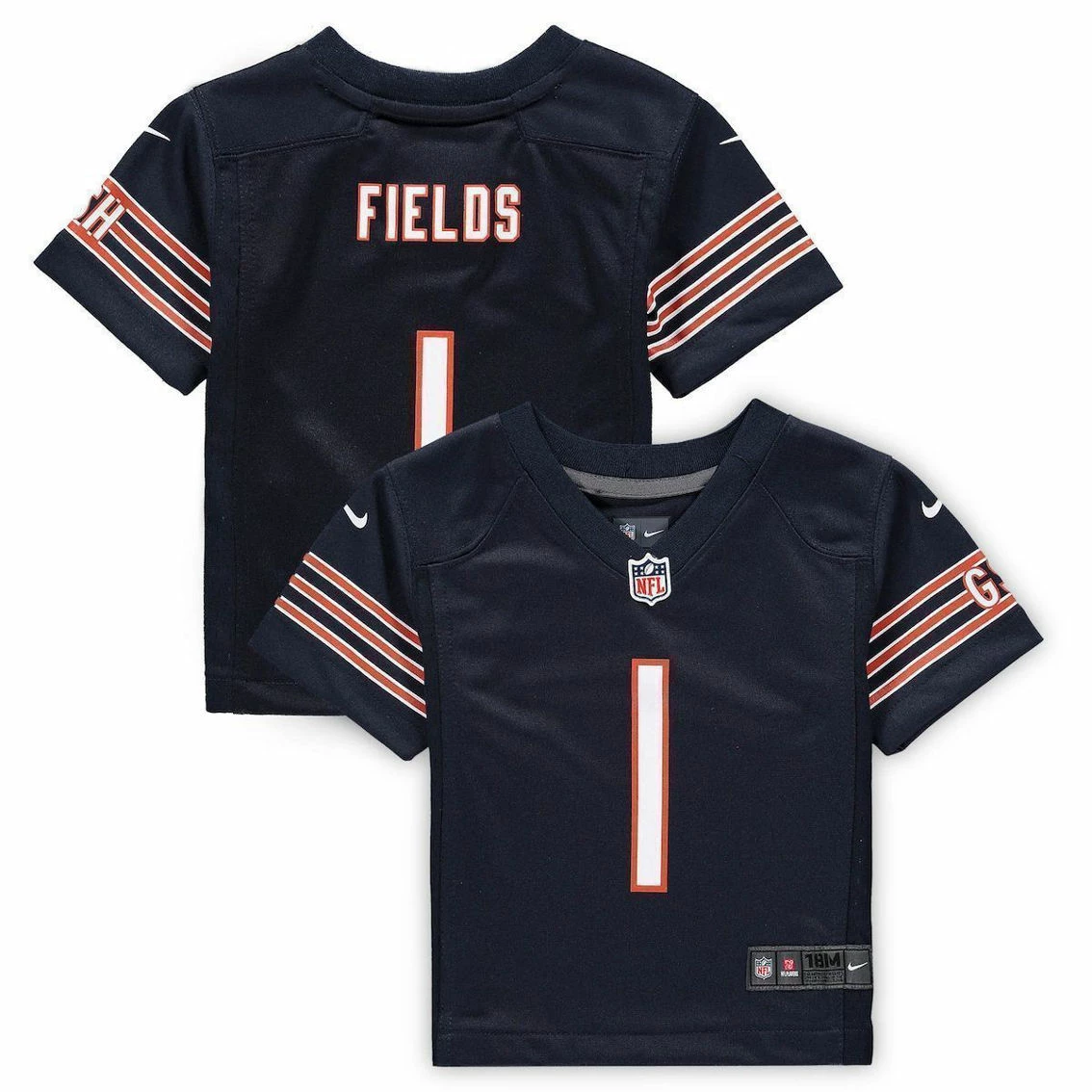 Nike Infant Justin Fields Navy Chicago Bears Game Jersey 4 Nike Infant Justin Fields Navy Chicago Bears Game Jersey - Image 2