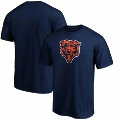 Fanatics Branded Men's Navy Chicago Bears Big & Tall Primary Team Logo Long Sleeve T-Shirt