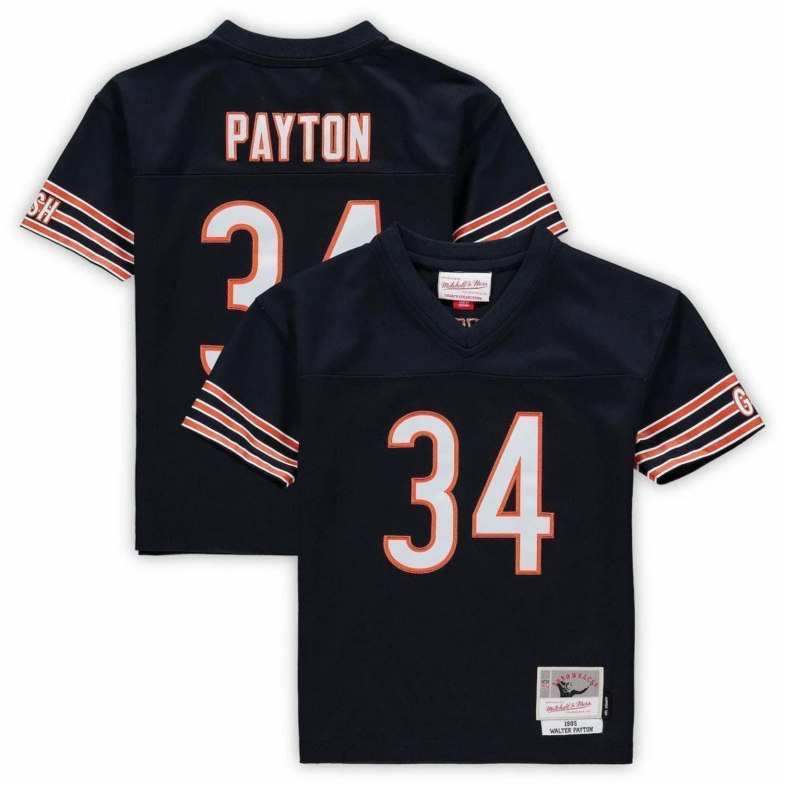 Mitchell & Ness Preschool Walter Payton Navy Chicago Bears Retired Legacy Jersey 3 Mitchell & Ness Preschool Walter Payton Navy Chicago Bears Retired Legacy Jersey