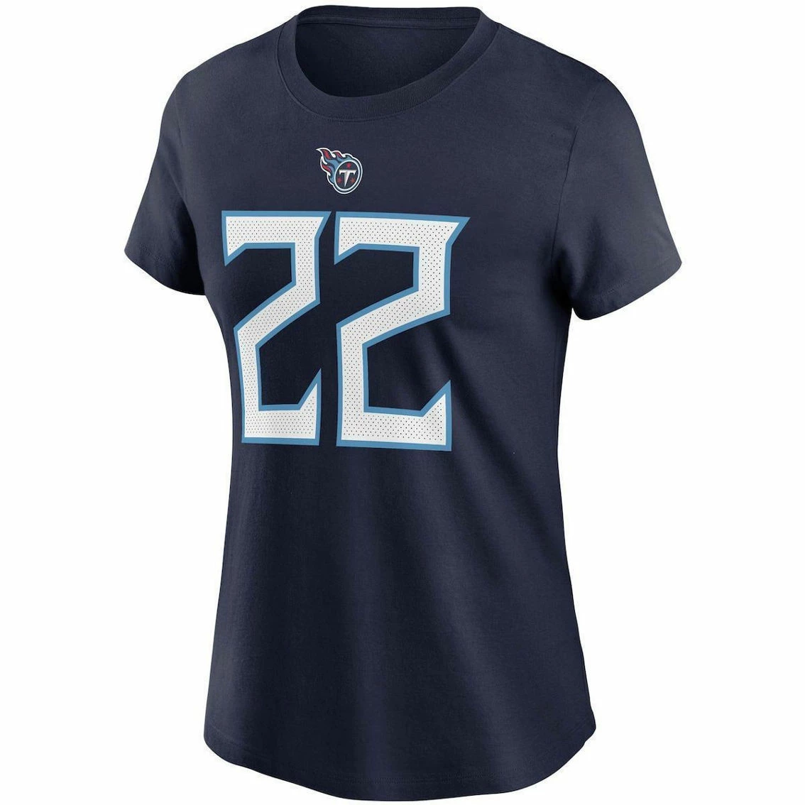 Nike Women's Derrick Henry Navy Tennessee Titans Player Name & Number T-Shirt 5 Nike Women's Derrick Henry Navy Tennessee Titans Player Name & Number T-Shirt - Image 3