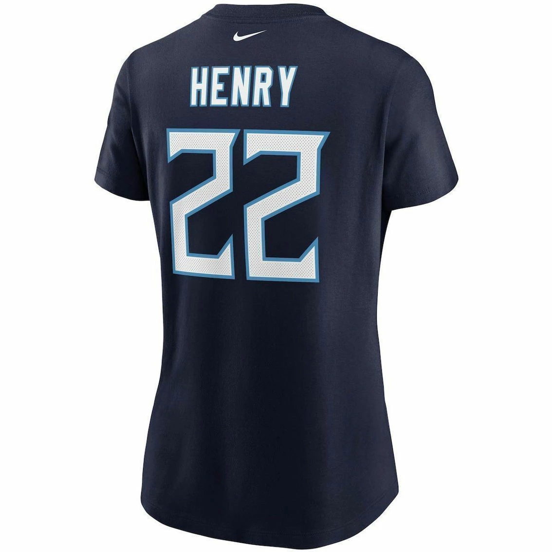 Nike Women's Derrick Henry Navy Tennessee Titans Player Name & Number T-Shirt 6 Nike Women's Derrick Henry Navy Tennessee Titans Player Name & Number T-Shirt - Image 4