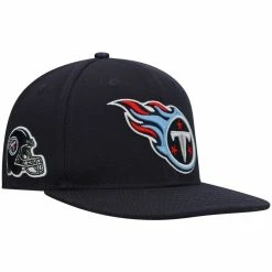 Pro Standard Men's Navy Tennessee Titans Logo II Snapback Hat