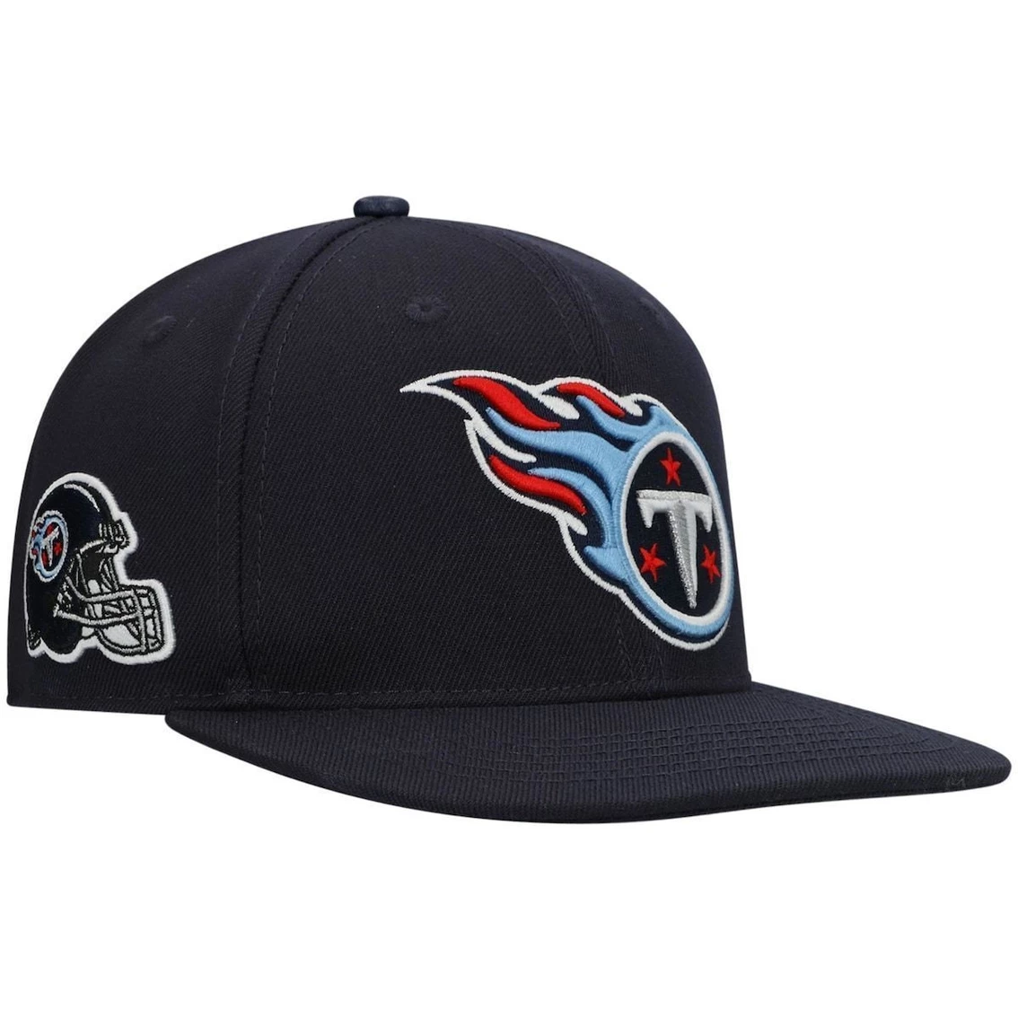 Pro Standard Men's Navy Tennessee Titans Logo II Snapback Hat 4 Pro Standard Men's Navy Tennessee Titans Logo II Snapback Hat - Image 2