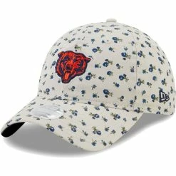 Fanatics 15 New Era Women's Cream Chicago Bears Floral 9TWENTY Adjustable Hat