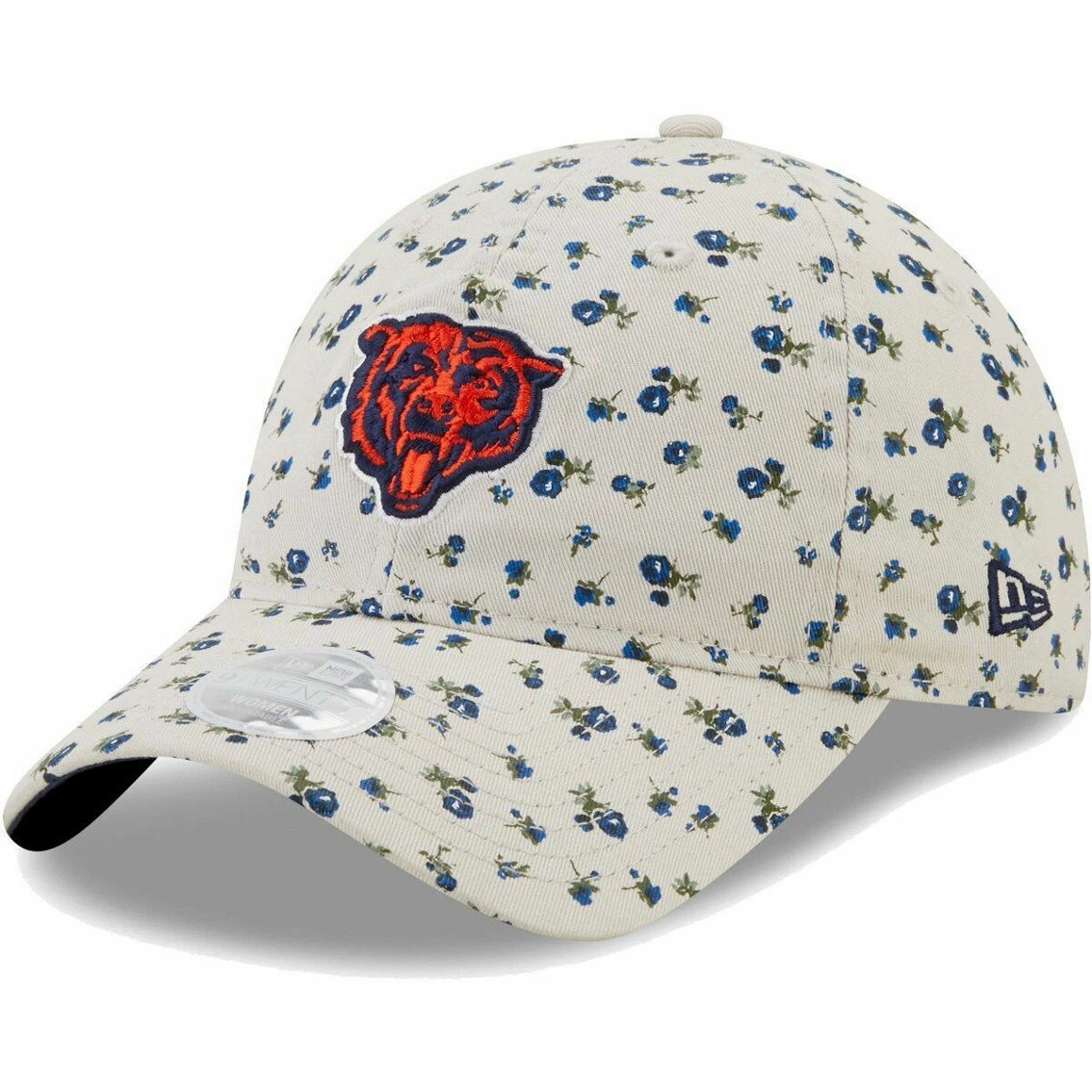New Era Women's Cream Chicago Bears Floral 9TWENTY Adjustable Hat 3 New Era Women's Cream Chicago Bears Floral 9TWENTY Adjustable Hat