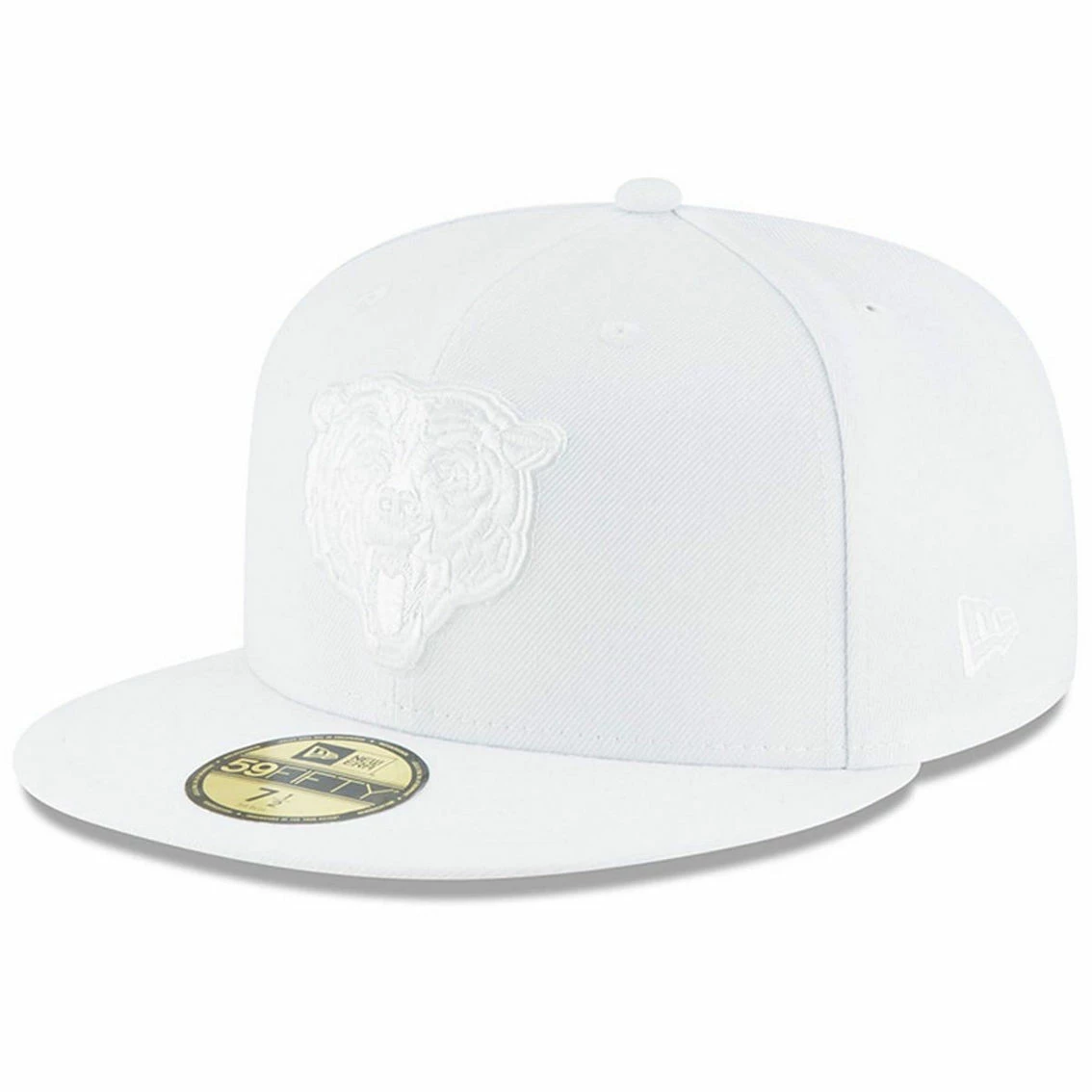 New Era Men's Chicago Bears White On White 59FIFTY Fitted Hat 4 New Era Men's Chicago Bears White On White 59FIFTY Fitted Hat - Image 2