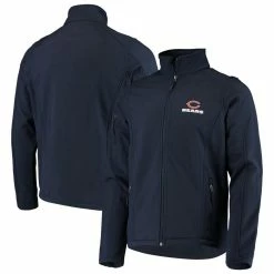 Dunbrooke Men's Navy Chicago Bears Sonoma Softshell Full-Zip Jacket
