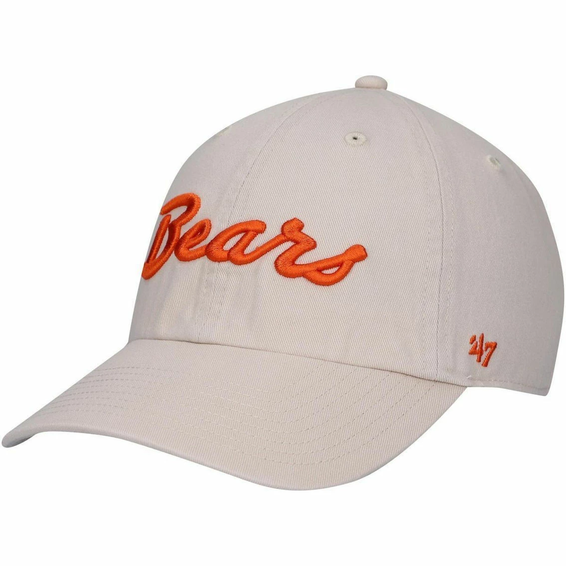 '47 Men's Cream Chicago Bears Clean Up Script Adjustable Hat 4 '47 Men's Cream Chicago Bears Clean Up Script Adjustable Hat - Image 2