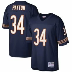 Mitchell & Ness Men's Walter Payton Navy Chicago Bears Big & Tall 1985 Retired Player Replica Jersey