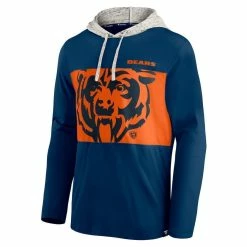 Fanatics Branded Men's Navy Chicago Bears Long Sleeve Hoodie T-Shirt -Fanatics DSCO1136778820 1320 ALT2